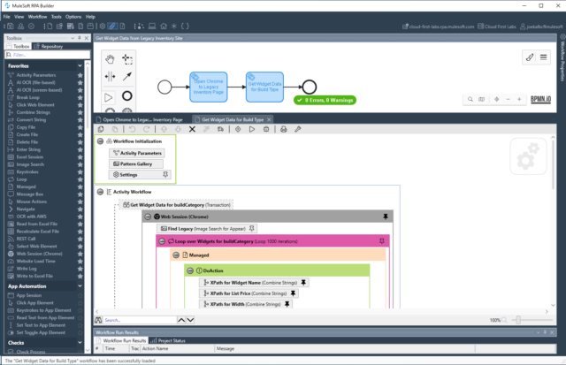 MuleSoft RPA Builder