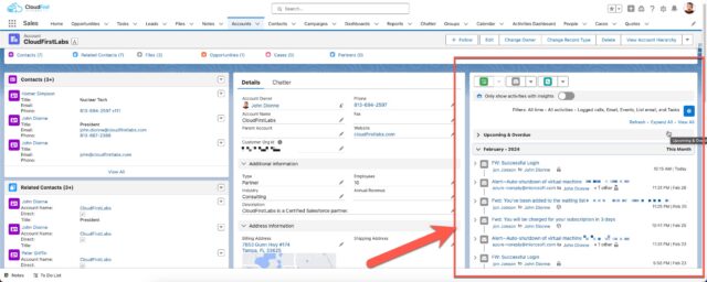 Image showing Einstein Activity Capture to gather emails