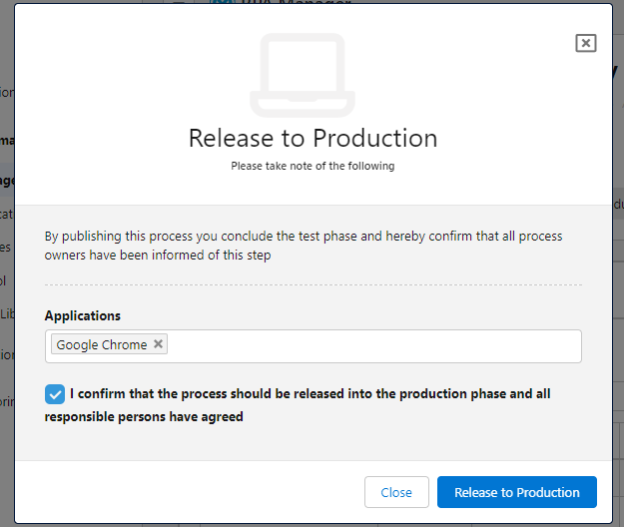 MuleSoft Anypoint - Release to Production screen
