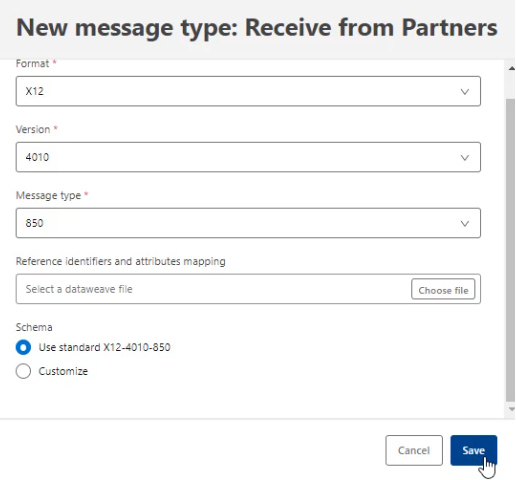 Create new message type for Partner