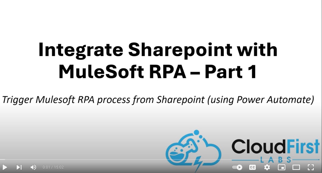 An Alternate Method to Using the MuleSoft Sharepoint Connector – RPA and Power Automate! (Part 1)